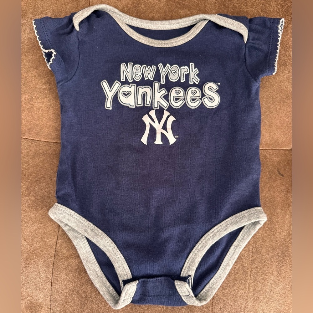 Ny Yankee Navy Baby One-Piece Bodysuit